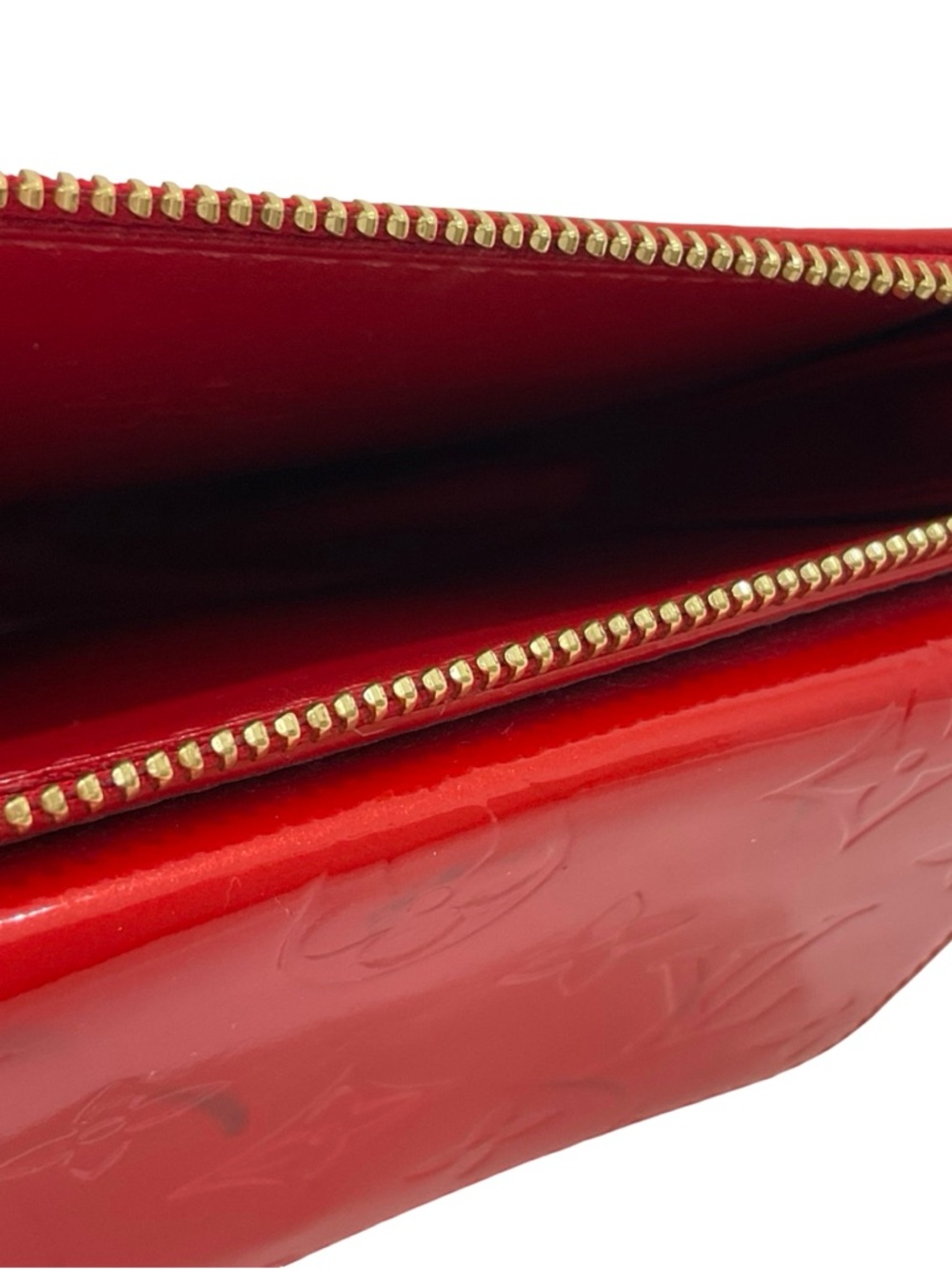 Louis Vuitton Red Monogram Vernis Mott Pochette - Picture 12 of 16